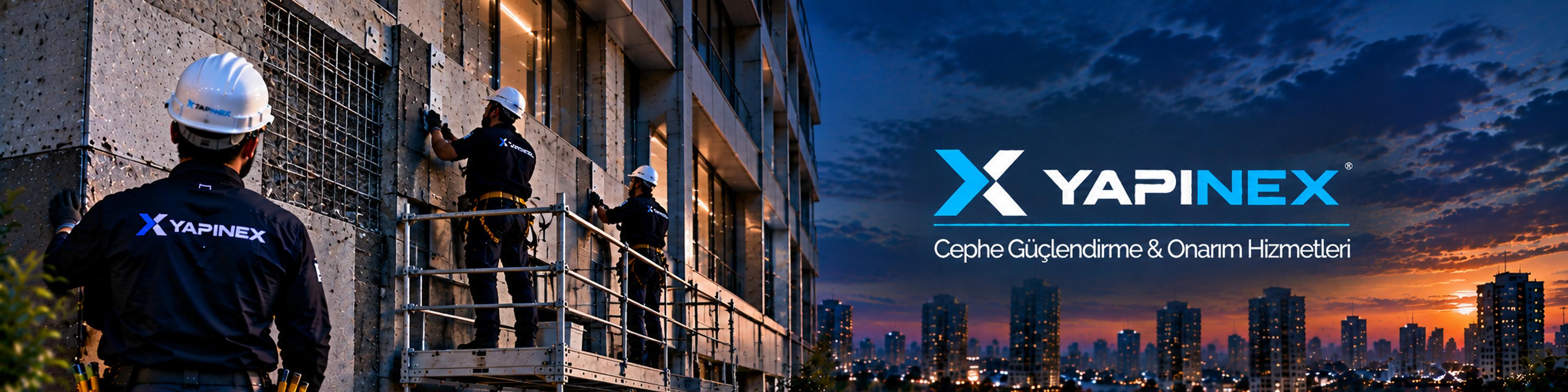Cephe Güçlendirme & Onarım Hizmetleri ve YAPINEX marka alanı