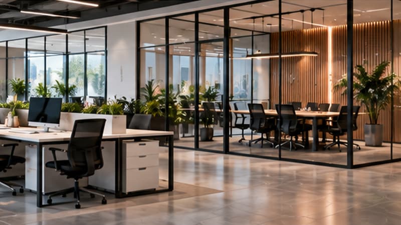 Ofis Dekorasyonu malzeme ve yerleşim detayları