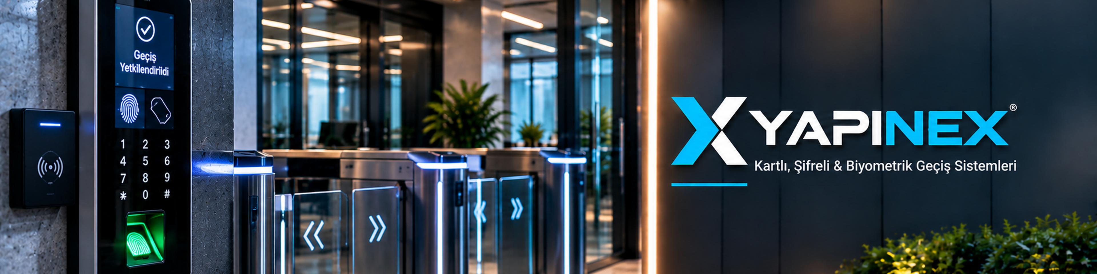 Kartlı geçiş okuyucusu ve YAPINEX marka alanı