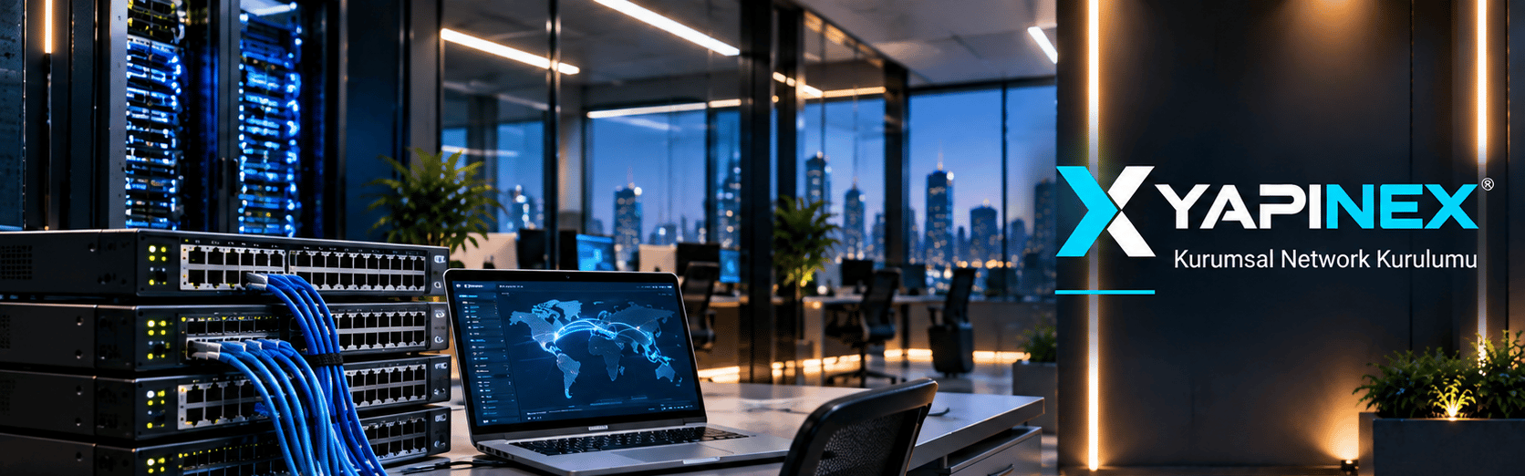 YAPINEX Kurumsal Network Kurulumu uygulama ve marka alanı